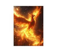 Diamond Painting Phénix Diamant Peinture Numero Adulte, Strass Kit Broderie Point de Croix Fantaisie, Activité Manuelle Adulte Toile Peinture 60 x 80 cm pour Decoration Murale Cadeau Femme 258-2697