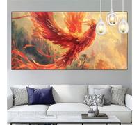 Diamond Painting Phénix Diamond Painting Adulte 40x80cm Peinture Diamant Oiseau Broderie Diamant kit Complet Strass Point de Croix Cristal Canevas Artisanat Débutant,Maison Décoration Cadeaux YC-797