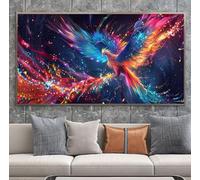 Diamond Painting Phénix Diamond Painting Adulte 70x140cm Peinture Diamant Mystère 5D Broderie Diamant Kit Bricolage Manuelle Adulte Broderie Point de Croix Cristal Arts Pour Murale Maison Décor A-U556