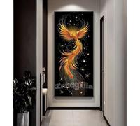 Diamond Painting Phénix Peinture Diamant Adulte/Débutant, Oiseau Diamond Painting Adulte Grand Format 160 x 80 cm, DIY 5D Diamant Painting XXL Broderie Diamant Kit Complet, pour Murale Décoration