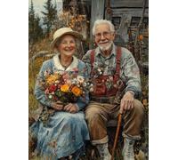 Diamond Painting Photo de groupe Diamond Painting Adulte, Couple Peinture Diamant Enfant, 5D Cristal Strass Point de Croix Puzzle Broderie Diamant Kit Complet, Tableau Decoration Murale 30x40cm 6y-43J