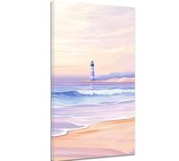 Diamond Painting Plage Diamond Painting Adulte, 5D Peinture Diamant Enfant Canevas Kit Complet Adulte Débutant Ronde Cristal Diamant Art Set pour Décoration Murale Cadeaux 90x180 cm Phare c-1291
