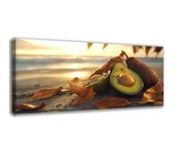 Diamond Painting Plage, Loisirs Créatifs Adultes, 5D DIY Avocat Diamant Painting Kit Complet Débutant, Peinture Diamant Artisanat Strass Paintings Pour Decoration Chambre, Cadeau Femme 20x40cm 0C-636