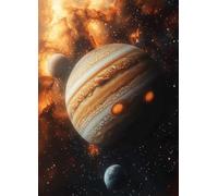 Diamond Painting PlanèTe Peinture Diamant Paysage Diamond Painting Adulte 5D DIY Broderie Diamant Point de Croix Cristal Strass Loisirs Créatifs Adultes pour Decoration, Cadeau 35x50cm -bby2507S4