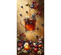 Diamond Painting Planter, 5D Diamond Painting Adulte Grand Format Vin Kit Broderie Tableau Diamant Complet Rond, Loisirs Créatifs Adultes Diamant Point de Croix Peinture, Cadeau Femme 30x60cm 2-RR1999