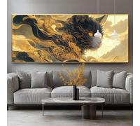 Diamond Painting Rétro Diamond Painting Adulte Grand Format 30x60cm Peinture Diamant Kit Broderie Chat DIY Perle Diamant a Coller Mosaïque Strass Gemmes Point de Croix Maison Décoration Murale 0-sy31