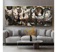 Diamond Painting Rétro Diamond Painting Adulte Grand Format 50x80cm Peinture Diamant Kit Broderie Abstrait DIY 5D Perle Diamant a Coller Mosaïque Strass Gemmes Maison Décoration Murale Cadeau 0-sy1037