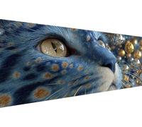 Diamond Painting Rêve Diamond Painting Adulte Chat Diamant Paintings Adulte Débutant,5D Broderie Diy Strass Point de Croix Paintings,d'art mosaïque pour Maison DéCoration,Cadeau Femme 50x100cm YZ-181