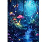 Diamond Painting rêve forêt, 5D Diamant Complet Kits Activité Manuelle Adulte, DIY Diamond Art Kits Strass Point de Croix Painting, Diamont Peinture Cristal Débutant pour Maison Décor 40x55cm s-803