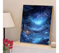 Diamond Painting Rêve - Kit de Peinture Diamant Toile 40x70cm - Broderie au Point de Croix avec Strass en Cristal pour Décoration Murale Maison, Loisirs Créatifs Anti-Stress Cadeau (Arbre) 2Z#381