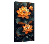 Diamond Painting Rêve Peinture Diamant Adulte, 5D DIY Broderie Diamant Kit Complet Lotus Diamond Painting pour Adulte Débutants, Strass Point de Croix Peinture, Décoration Intérieur 140x70cm t-7748