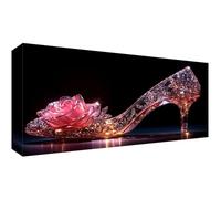 Diamond Painting Rêve Peinture Diamant Adulte, 5D DIY Broderie Diamant Kit Complet Pantoufles en cristal Diamond Painting pour Adulte Débutants, Artisanat Strass Point de Croix Peinture 60x30cm t-8112