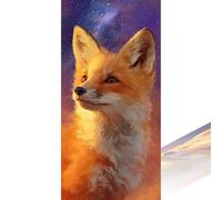 Diamond Painting Rêve Peinture Diamant Kit Complet Adulte Enfant Débutant, DIY 5D Renard Broderie Diamant Grand Format 90x180cm Full Strass Art Mural Deco, Loisirs Créatifs Cadeau Femme 2Z-1141