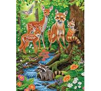 Diamond Painting RivièRe, 5D Diamond Painting Adulte Paysage, DIY Full Drill Artisanat Cristal Point de Croix Kits, Broderie Diamant Activite Manuelle Adulte, Décoration Maison Cadeau 60X70cm 6-2430