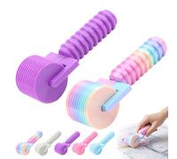 Diamond Painting Roller, New Rainbow Diamond Art Roller, with 10 Ridge Design, for Diamond Art, Rhinestone Embroidery & DIY Crafts (Colorful+Purple)