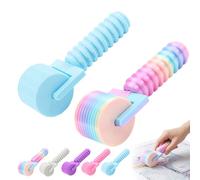 Diamond Painting Roller, New Rainbow Diamond Art Roller, with 10 Ridge Design, for Diamond Art, Rhinestone Embroidery & DIY Crafts (Colorful+Blue)