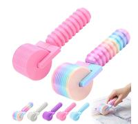 Diamond Painting Roller, New Rainbow Diamond Art Roller, with 10 Ridge Design, for Diamond Art, Rhinestone Embroidery & DIY Crafts (Colorful+Pink)