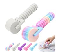 Diamond Painting Roller, New Rainbow Diamond Art Roller, with 10 Ridge Design, for Diamond Art, Rhinestone Embroidery & DIY Crafts (Colorful+White)