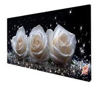 Diamond Painting Rosen Diamant Painting Rêve Kit 130x50cm Broderie Diamant Grand Format Loisirs Créatifs Adultes 5D DIY Diamond Tableau Cristal Point de Croix Kit pour Decor Maison Cadeau Femme M-50