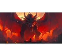 Diamond Painting Rouge Kits, DIY Diamond Painting Adulte Enfant Le dragon, Carré Full Drill Diamant Loisirs CréAtifs Adultes, Peinture Diamant Cristal Art, Adapté à automne fête Cadeau 40x80cm g-281