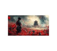 Diamond Painting Samouraï 5D DIY Strass Peinture Numero Adulte Guerre Cristal Art Canevas Kit Complet Adulte 50x100 CM, Full Drill Kit Broderie Peinture Diamant pour Decoration Maison Cadeau 2509-8506