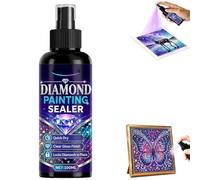 Diamond Painting Sealer Spray,100ml Quick Dry Diamond Art Sealer Spray,Clear Protective Coating to Secure Drills,Keep Diamond Art Fixed and Shiny,Anti-Fall & Dust Protection for Diamond Art（1Pc）