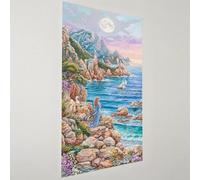 Diamond Painting Sirène Diamond Painting Adulte Grand Format 80x160cm, 5D Peinture Diamant Bateau Broderie Diamant Kit Complet, DIY Broderie Point de Croix Activité Manuelle, Decoration Murale G2-1201