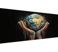 Diamond Painting Terre Peinture Diamant Abstrait Diamond Painting Adulte Grand Format 40x80cm Toile, Bricolage Broderie Tableau Diamant Kit Complet Accessoires, Decoration Chambre Salon, Cadeau -294