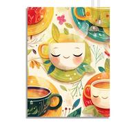 Diamond Painting Thé Diamond Painting Enfant Dessin Animé Peinture Diamant Kit Broderie Point de Croix Peinture Débutant, DIY 5D Strass Gemmes Mosaïque Maison Décoration Murale Cadeau 40x50cm z381f