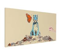 Diamond Painting Tigre, 5D Bricolage Diamond Painting Kit Complet, Papillon Diamant Paintings Adulte Kits, Peinture Diamant Adulte Kit pour Tableau Decoration Murale, Cadeau Femme 200x80cm, Model,E-41