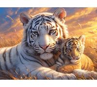 Diamond Painting Tigre Diamond Painting Kit Adulte Débutant Animal Kits de Peinture Diamant Cristal Point de Croix Painting Art Kits pour Adultes Enfants, Décoration Murale Maison 80x60cm, Model 62