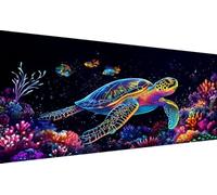 Diamond Painting Tortues De Mer Motif Design, Corail Diamond Painting Adulte Grand Format 40x80cm 5D Peinture Diamant Enfant Broderie Point de Croix Set Cristal Artisanat, Decoration Murale -460