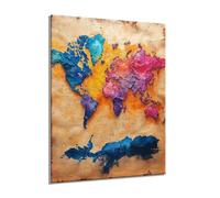 Diamond Painting Tournesol Carte du monde Diamond Painting Adulte Enfant, 5D DIY Art du Diamant Complet Kits, Activité Manuelle Adulte Point de Croix Kits, Décoration Halloween 90x120cm s0yh-334