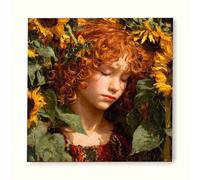 Diamond Painting Tournesol Diamond Painting Adulte, Broderie Diamant Femme Peinture Diamant Bricolage 5D Cristal Strass Point de Croix Puzzle, Cadeau Femme, Tableau Decoration Murale 30x30cm vb26-9f