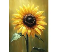 Diamond Painting Tournesol Diamond Painting Adulte, Broderie Diamant Fleurs Peinture Diamant 5D DIY Strass Broderie Point de Croix Loisirs Créatifs Adultes pour Decoration Murale 90x120 CM -wyl250678