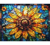 Diamond Painting Tournesol Diamond Painting Adulte, Peinture Diamant Fleur Tableau Strass Diamant Loisirs Créatifs Crystal Art Broderie Point de Croix pour Decoration Murale 60x45cm -lsy25010Z4