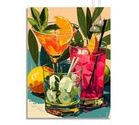 Diamond Painting Un Cocktail Diamond Painting Adulte Été Broderie Diamant Grand Format 35x40cm DIY 5D Strass Peinture Diamant Cristal Puzzle Loisirs Créatif Adultes Canevas Peinture, Décoration z182f
