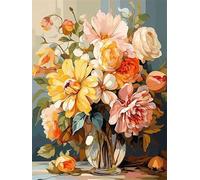 Diamond Painting Une Rose Peinture Diamant,Broderie Diamant Kit Complet Point de Croix,5D DIY Diamant Painting Perle Diamant a Coller Tableau en Perles à Coller,Murale Chambre Décoration 45x60cm 468X