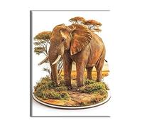 Diamond Painting Usine Éléphant Mosaique Loisir Creatif Kit, Diy Diamond Point de Croix Broderie, Cristal Art Kit Peinture Diamant, Noel Tableau Decoration Murale, Cadeau de Noel 40x55cm W-l-942