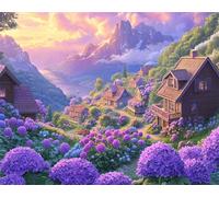 Diamond Painting Usine Peinture Diamant Adulte Hortensia Kit DIY de Diamond Painting 5D Complet, Activité Manuelle Adulte, Kit d'Art Diamant pour Enfant Décoration Murale pour Maison 30x40cm 0a-1994