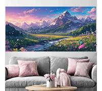 Diamond Painting Vallée De La Rivière Diamond Painting Adulte Grand Format 70x210cm,2026 Nouveau Peinture Diamant Paysage 5D Full Drill Rhinestone Canvas Broderie Cross Stitch Crystal Art Kit O-133G