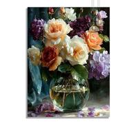 Diamond Painting Vase À Fleurs Diamond Painting Adulte Pivoine Broderie Diamant Grand Format 60x80cm DIY 5D Strass Peinture Diamant Cristal Puzzle Loisirs Créatif Adultes Peinture, Décoration z430f