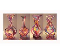 Diamond Painting Vase Diamond Painting Adulte Abstrait Broderie Diamant Grand Format 40x70cm DIY 5D Round Full Drill Diamond Art Kit, Gemme Strass Point de Croix Set, Décoration Murale Maison sjke-724