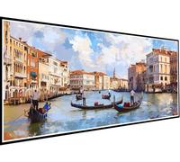 Diamond Painting Venise, Peinture Diamant Adulte Petite Ville DIY 5D Broderie Diamant Kit Complet, Diamant Strass Point de Croix Painting pour Débutants, Decoration Maison Cadeau Femme 20x45cm 93-wM