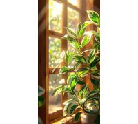 Diamond Painting Vert, Les plantes Diamond-Painting Noel, Peinture Diamant Adulte Débutant, Activite Manuelle Adulte, Loisirs Créatifs Adultes, Diy Kit Complet Canevas, Maison Décoration 55x110cm W560