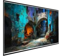Diamond Painting Ville Diamond Painting Adulte, 5D Peinture Diamant Petite Ville Activité Manuelle Adulte Bricolage 5D Carré Cristal Strass Point de Croix Artisanat, Decoration Murale 100x235cm w-3613