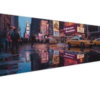 Diamond Painting Ville Diamond Painting Adulte Rue Diamant Paintings Adulte Débutant,5D Peinture Diamant,Images Ronde Diamants Enfant,Décoration Murale Maison Geburtstag Femme Cadeau 30x60cm YZ-799