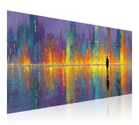 Diamond Painting Ville Peinture Diamant Kit Complet Adulte Enfant Débutant, DIY 5D Coloré Broderie Diamant Grand Format 90x180cm Full Strass Art Mural Deco, Loisirs Créatifs Cadeau Femme 2Z-675