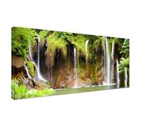 Diamond Painting Vue sur la cascade Peinture Diamant Adulte, 5D Diamant Painting Kit Complet, Tableau Perle Diamant Strass Broderie Point de Croix Cristal Painting pour Murale Décoration 60x120cm J361