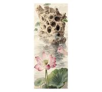 Diamond Painting Water Lily, DIY Diamond Painting Adulte, Peinture Diamant Point de Croix pour Adultes, Rétro Broderie Diamant Kit Complet, Loisirs Créatifs Tableau Decoration Murale 130x50cm A-26